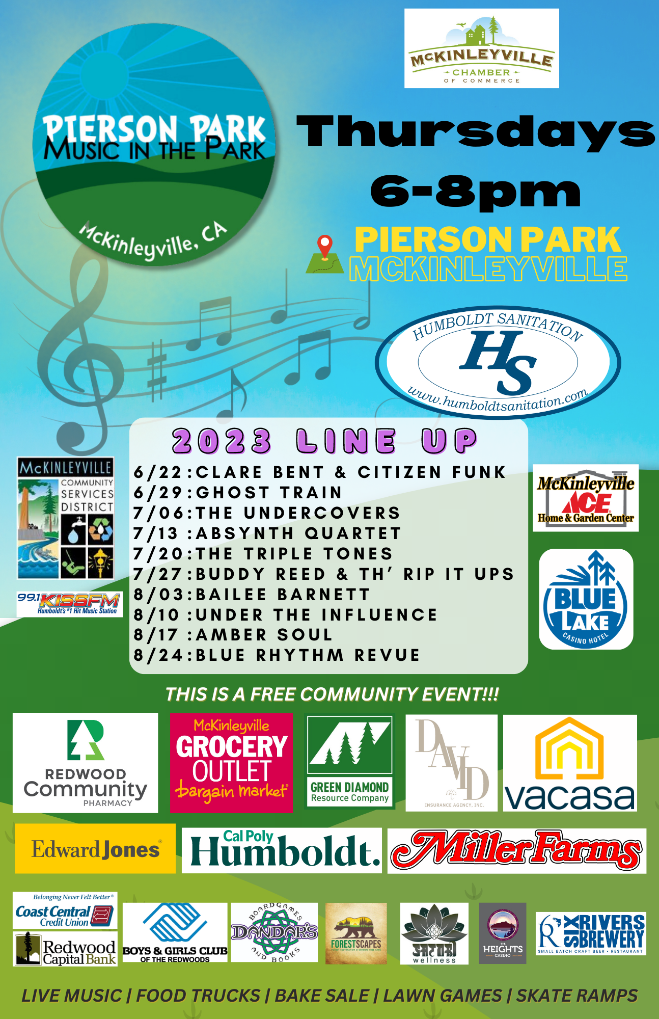 Music in the Park – Mckinleyville Chamber