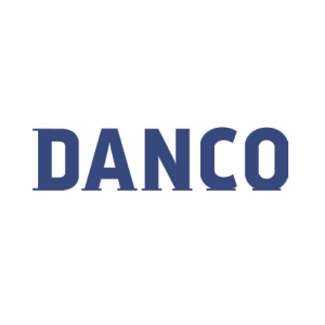 Danco Sponsor Logo Danco logo in blue lettering on a light background.