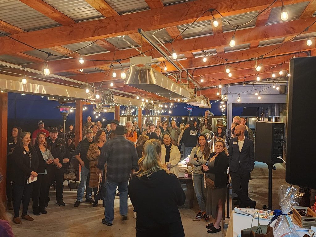 McKinleyville Chamber of Commerce members gather at a local mixer to connect with business and community partners.