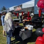 Chili Chili Bang Bang at the Pony Express Days Chili Cook-Off A Chili Cook-Off team serves samples to attendees during the Pony Express Days Chili Cook-Off in McKinleyville.