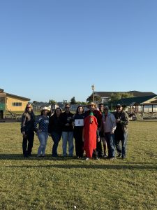 Chili Cook-Off Winners Celebrate Their Victory A winning team poses with their award during the Pony Express Days Chili Cook-Off in McKinleyville.