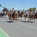 Horse Riders in Pony Express Days 2026 Parade A group of horse riders travels down Central Avenue during the Pony Express Days 2026 Parade in McKinleyville, California.