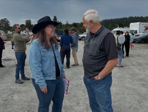 Community Connection in McKinleyville Community members talking at a local McKinleyville event in Humboldt County, California