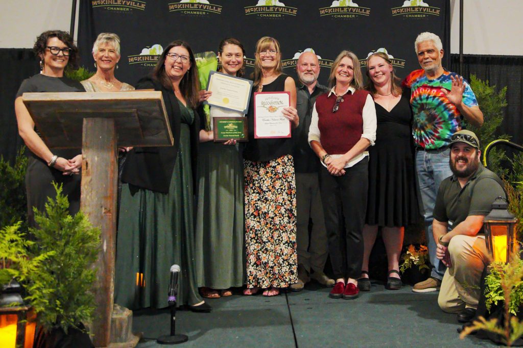 Large Business of the Year Award presented to Eureka Natural Foods Eureka Natural Foods accepting the Large Business of the Year presented by the McKinleyville Chamber of Commerce