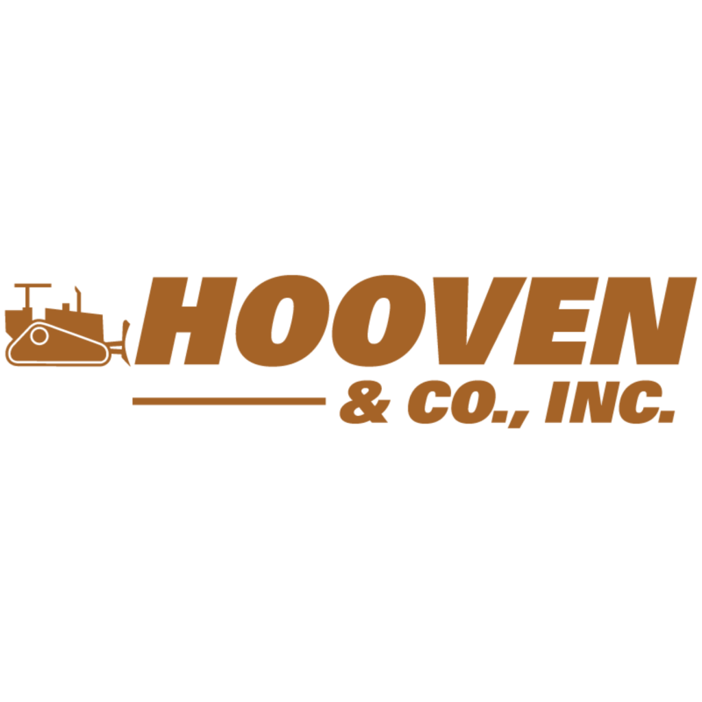Hooven & Co., Inc. logo featuring a stylized bulldozer and the company name