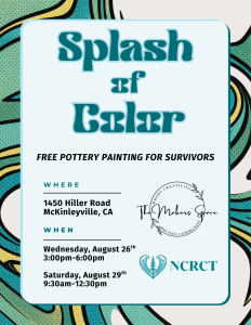 Splash of Color Pottery Workshop Flyer Splash of Color Pottery Workshop Flyer to advertise and spread the word