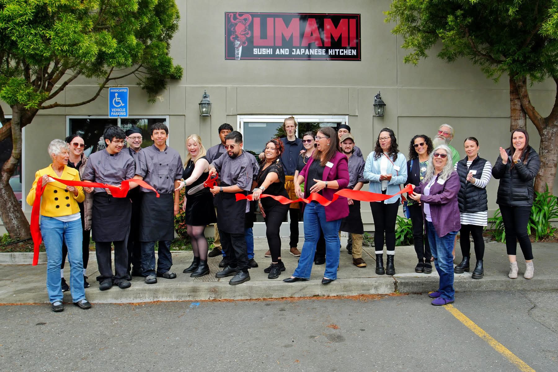 McKinleyville Chamber ribbon cutting celebrating a local business