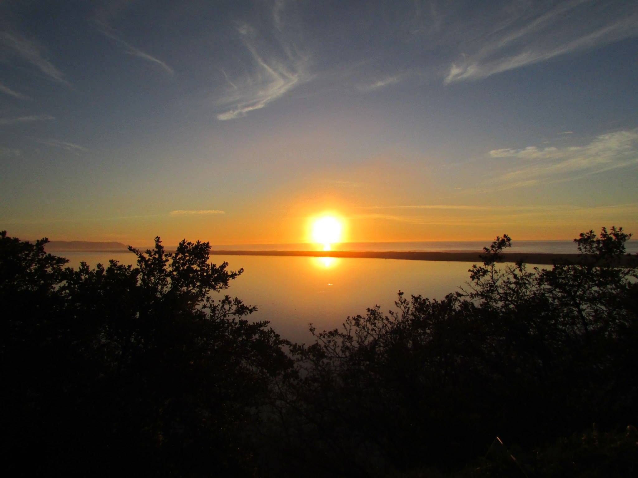 Sunset along Highway 101 near McKinleyville, California