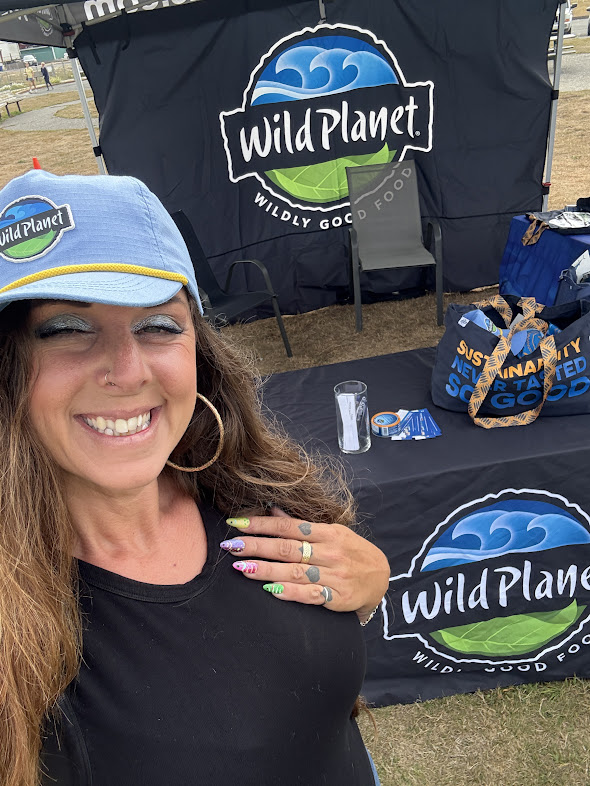 Wild Planet Foods representative at a local community event.