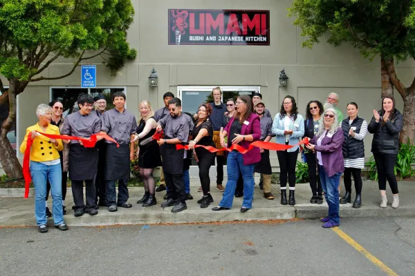 McKinleyville Chamber ribbon cutting celebrating a local business